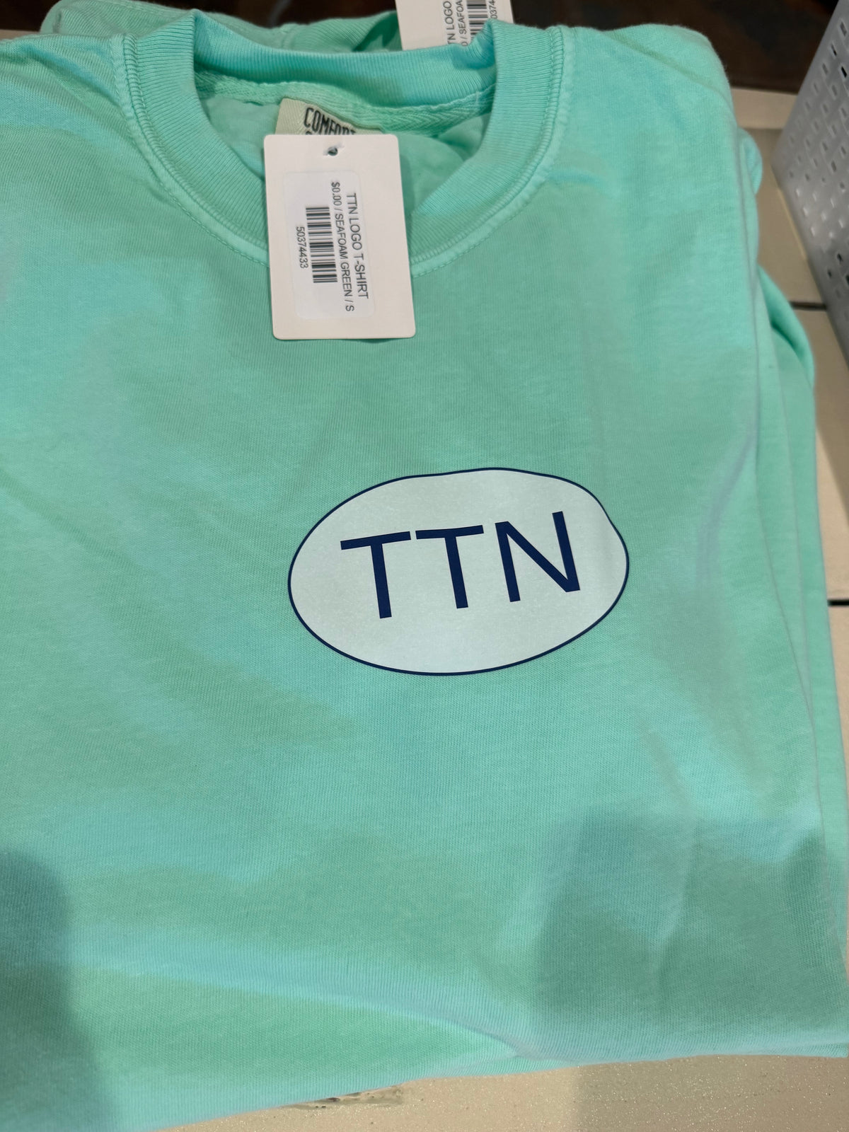TTN LOGO T-SHIRT- MINT, LIGHT PINK, LIGHT BLUE, LIGHT YELLOW