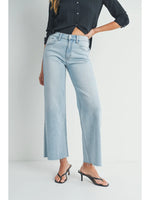 JUST USA WIDE LEGJEANS ** AVAILABLE IN DARK AND LIGHT WASH