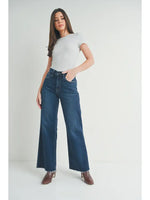 JUST USA WIDE LEGJEANS ** AVAILABLE IN DARK AND LIGHT WASH