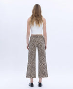 OLIVIA HR WIDE LEG LEOPARD PRINT DENIM BY Vervet