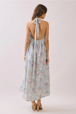 Valen Seashell Open Back Halter Maxi
