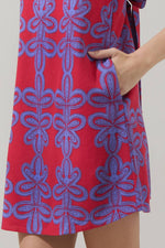 Rory Floral Amory Halter Mini Dress