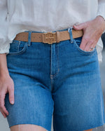 Bridgette Belt - Woven Tan