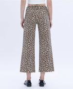 OLIVIA HR WIDE LEG LEOPARD PRINT DENIM BY Vervet