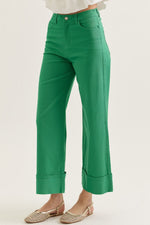 Kelly Cuff Wide Leg Pant