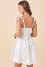 Savanna Ditsy Floral Fitted Denim Dress