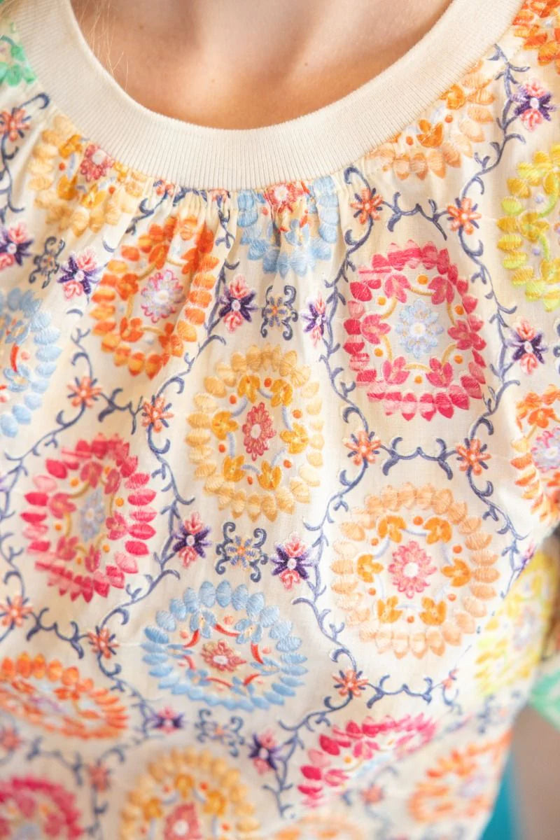 Voy Medallion Multicolored Top