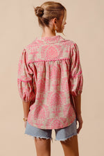 Georgia Woven Damask Top