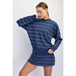 Rae Mode Butter Soft Crew Neck - Navy/Cream