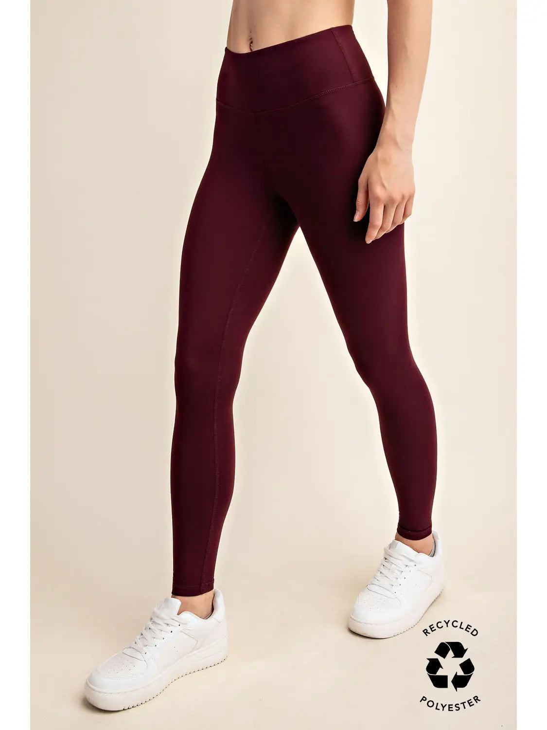 RAE MODE FULL LENGTH BUTTER SOFT LEGGINGS MAROON