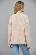 OATMEAL CHENILLE CARDIGAN by FATE