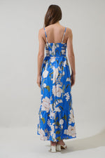 Roswell Floral Sima Pleated Maxi Dress (XS-XL)
