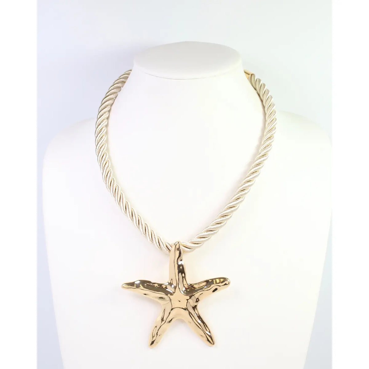 Grand Haven Starfish Cord Necklace Gold