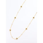 Caroline Hill PRENTICE DAINTY HEART AND PEARL NECKLACE GOLD