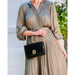 Bryn Clutch/Crossbody Black Patentby Caroline Hill
