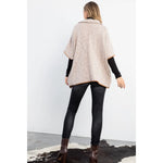 Sleeveless Collared Poncho-by THML