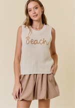 Beach Crochet Sweater Tank