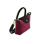 Piper Suede Mini Crossbody Bag- Wine, Black, Camel