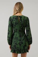 Tindrie Floral Ruffle Flounce Mini Dress