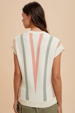 Lightweight Stripe Sweater Vest