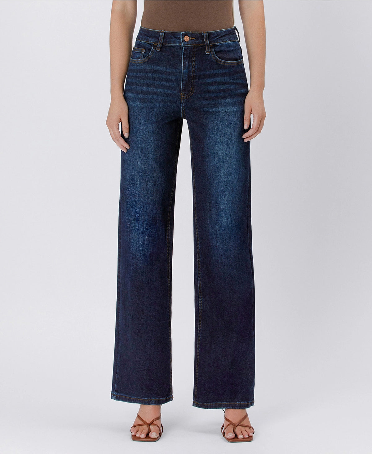 90's Vintage Super High Rise Dark Wash Loose Jeans by Vervet