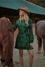 Tindrie Floral Ruffle Flounce Mini Dress