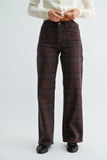 JBD Burgundy Plaid Denim