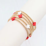 Brittany Cross Bracelet Set- Navy, Red or Royal