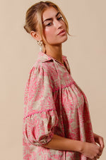 Georgia Woven Damask Top
