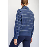 Rae Mode Butter Soft Quarter Zip - Smoky Navy/Cream