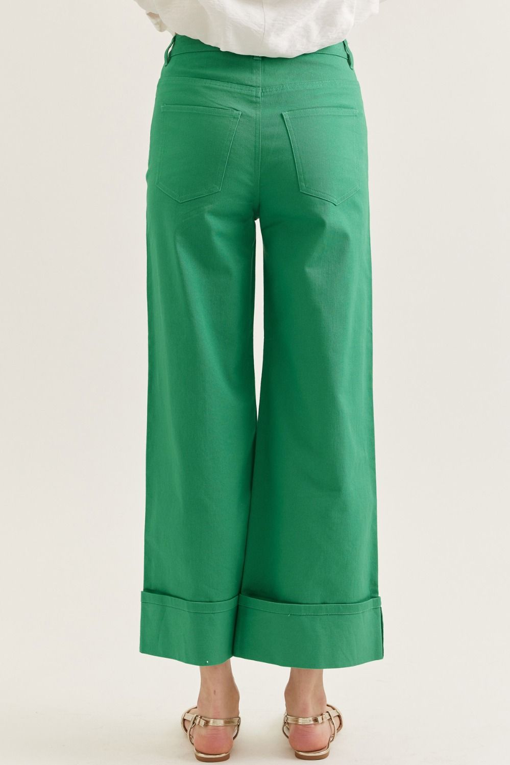 Kelly Cuff Wide Leg Pant