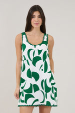 Auriel Shift Mini Dress Abstract