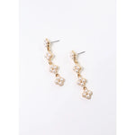 Caroline Hill SPARKS CLOVER DROP EARRING PEARL