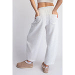 Butter Soft Half Zip Pullover and Barrel Jogger SET by Rae Mode- Heather Grey