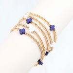 Brittany Cross Bracelet Set- Navy, Red or Royal