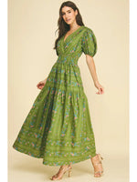 Matcha Floral Tiered Maxi Dress by Pinch