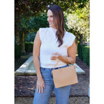 Caroline Hill ARIANA CROSSBODY TAN