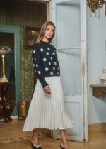 Snowflake Bliss Embroidered Sweater