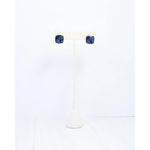 Julien Stone Stud Earring Navy