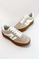 COLORBLOCK PLATFORM SNEAKER TAUPE