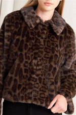Soft Faux Fur Leopard Jacket