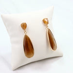 Jonsey Dangle Post Earring Brown