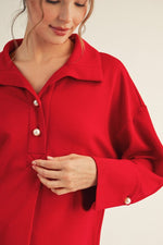 Pearl Accent Soft Raglan Top