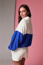 COLORBLOCK HALF ZIP PULLOVER