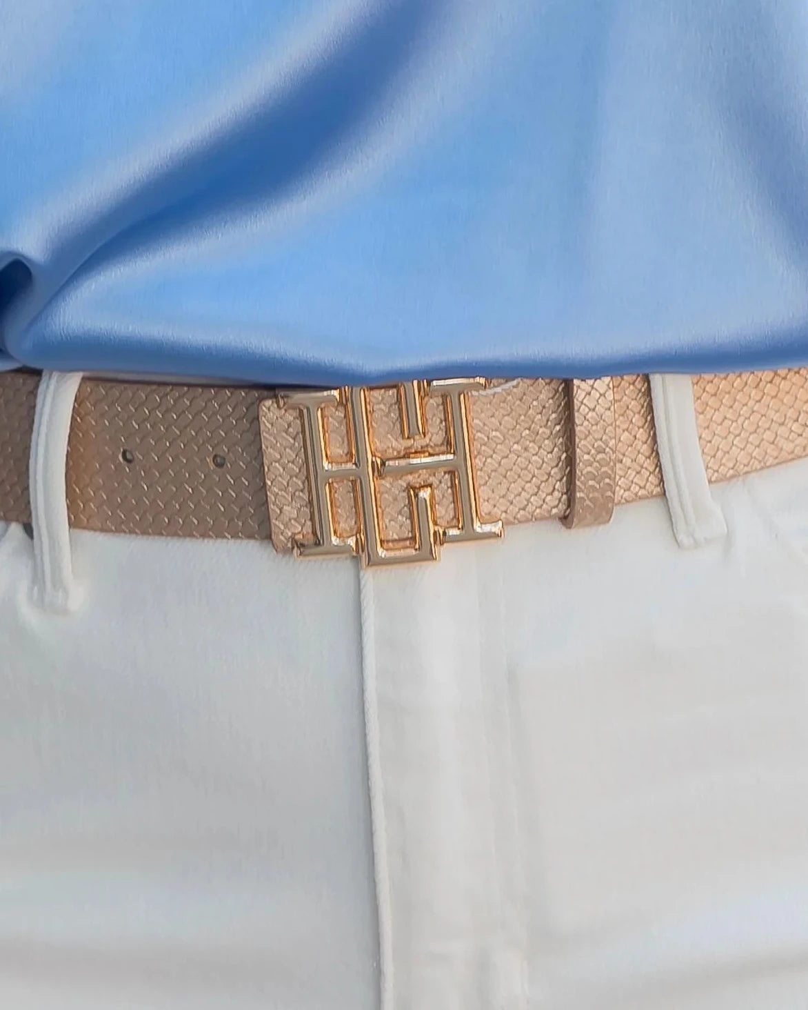 Bridgette Belt- Woven Gold