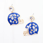 Halsey Helmet Earring Blue