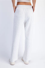Rae Mode Butter Soft Pintuck Straight Pants- Light Heather Grey