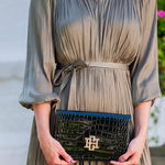 Bryn Clutch/Crossbody Black Patentby Caroline Hill