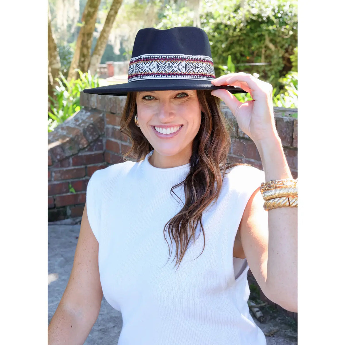 Marisa Hat with Band Black ** Brown or Black