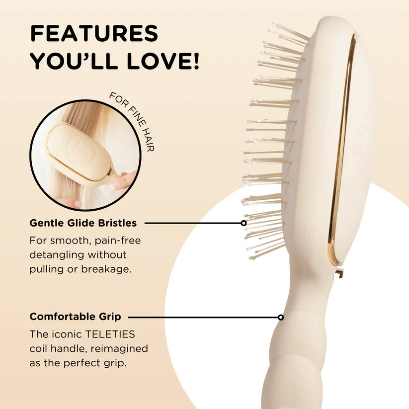 TELETIES DETANGLER HAIRBRUSH- for thick hair